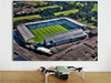 Fine Art Poster showing Aerial Photograph of Plymouth Argyle - Home Park Fine Art Poster showing Aerial Photograph of Plymouth Argyle - Home Park