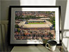 Extra Large Classic Mounted and Framed Fine Art Print showing Aerial Photograph of Port Vale - Vale Park
