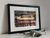 Classic Mounted and Framed Fine Art Print showing Aerial Photograph of Port Vale - Vale Park