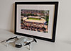 Classic Mounted and Framed Fine Art Print showing Aerial Photograph of Port Vale - Vale Park