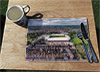 Aerial Photograph of Port Vale - Vale Park Wooden cork placemat showing Aerial Photograph of Port Vale - Vale Park