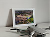 Framed Poster showing Aerial Photograph of Port Vale - Vale Park