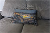 Custom Printed Canvas Cushion showing Aerial Photograph of Portsmouth - Fratton Park