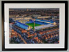 Extra Large Classic Mounted and Framed Fine Art Print showing Aerial Photograph of Portsmouth - Fratton Park