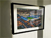 Extra Large Classic Mounted and Framed Fine Art Print showing Aerial Photograph of Portsmouth - Fratton Park