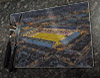 Wooden cork placemat showing Aerial Photograph of Portsmouth - Fratton Park