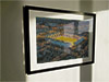 Extra Large Classic Mounted and Framed Fine Art Print showing Aerial Photograph of Portsmouth - Fratton Park