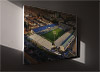 Fine Art Canvas showing Aerial Photograph of Portsmouth - Fratton Park