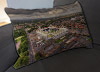 Custom Printed Canvas Cushion showing Aerial Photograph of Preston North End - Deepdale