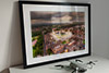 Extra Large Classic Mounted and Framed Fine Art Print showing Aerial Photograph of Preston North End - Deepdale