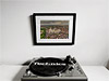 Classic Mounted and Framed Fine Art Print showing Aerial Photograph of Preston North End - Deepdale