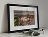Classic Mounted and Framed Fine Art Print showing Aerial Photograph of Preston North End - Deepdale