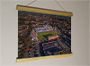 42cm / 16.5" poster hanger with 12x16" landscape print showing Aerial Photograph of Queen of the South - Palmerston Park