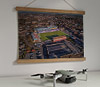 42cm / 16.5" poster hanger with 12x16" landscape print showing Aerial Photograph of Queen of the South - Palmerston Park