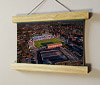 22.5cm / 8.9"  poster hanger with 6x8" landscape print showing Aerial Photograph of Queen of the South - Palmerston Park