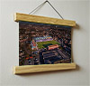 22.5cm / 8.9"  poster hanger with 6x8" landscape print showing Aerial Photograph of Queen of the South - Palmerston Park