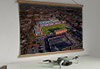 A 62cm / 24.4" poster hanger with 18x24" landscape print showing Aerial Photograph of Queen of the South - Palmerston Park
