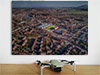 Fine Art Poster showing Aerial Photograph of Queen of the South - Palmerston Park