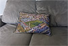 Custom Printed Canvas Cushion showing Aerial Photograph of Queen of the South - Palmerston Park Custom Printed Canvas Cushion showing Aerial Photograph of Queen of the South - Palmerston Park
