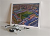 Framed Poster showing Aerial Photograph of Queen of the South - Palmerston Park