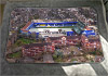 Large white fleece Blanket showing Aerial Photograph of Queens Park Rangers - Loftus Road
