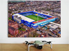 Fine Art Poster showing Aerial Photograph of Queens Park Rangers - Loftus Road