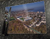 Wooden cork placemat showing Aerial Photograph of Raith Rovers - Stark's Park