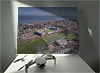 Fine Art Canvas showing Aerial Photograph of Raith Rovers - Stark's Park