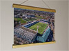 42cm / 16.5" poster hanger with 12x16" landscape print showing Aerial Photograph of Raith Rovers - Stark's Park
