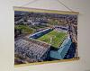 A 62cm / 24.4" poster hanger with 18x24" landscape print showing Aerial Photograph of Raith Rovers - Stark's Park