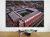 Fine Art Poster showing Aerial Photograph of Rangers - Ibrox Fine Art Poster showing Aerial Photograph of Rangers - Ibrox