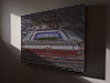 Fine Art Canvas showing Aerial Photograph of Rangers - Ibrox