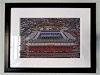 Classic Mounted and Framed Fine Art Print showing Aerial Photograph of Rangers - Ibrox