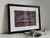 Classic Mounted and Framed Fine Art Print showing Aerial Photograph of Rangers - Ibrox