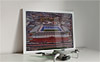 Framed Poster showing Aerial Photograph of Rangers - Ibrox
