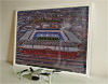 Framed Poster showing Aerial Photograph of Rangers - Ibrox