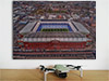 Fine Art Poster showing Aerial Photograph of Rangers - Ibrox