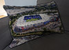 Custom Printed Canvas Cushion showing Aerial Photograph of Reading - Madjeski Stadium