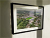 Extra Large Classic Mounted and Framed Fine Art Print showing Aerial Photograph of Rochdale - Spotland Stadium