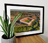 Extra Large Classic Mounted and Framed Fine Art Print showing Aerial Photograph of Rotherham United - New York Stadium