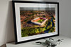 Extra Large Classic Mounted and Framed Fine Art Print showing Aerial Photograph of Rotherham United - New York Stadium