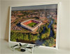 Framed Poster showing Aerial Photograph of Rotherham United - New York Stadium
