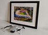 Classic Mounted and Framed Fine Art Print showing Aerial Photograph of Rotherham United - New York Stadium