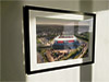 Extra Large Classic Mounted and Framed Fine Art Print showing Aerial Photograph of Rotherham United - New York Stadium