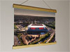 42cm / 16.5" poster hanger with 12x16" landscape print showing Aerial Photograph of Rotherham United - New York Stadium