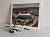Framed Poster showing Aerial Photograph of Rotherham United - New York Stadium