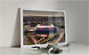 Framed Poster showing Aerial Photograph of Rotherham United - New York Stadium