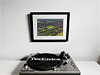 Classic Mounted and Framed Fine Art Print showing Aerial Photograph of Salford City - Peninsula Stadium