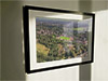 Extra Large Classic Mounted and Framed Fine Art Print showing Aerial Photograph of Salford City - Peninsula Stadium