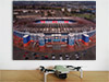 Fine Art Poster showing Aerial Photograph of Scotland - Hampden Park